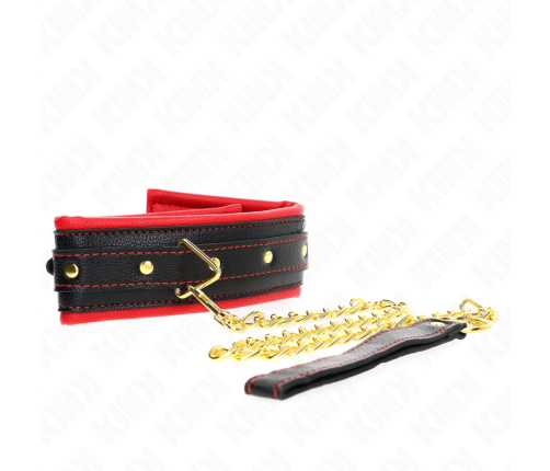 KINK - NECKLACE WITH SPONGE IMITATION LEATHER STRAP MODEL 2 ADJUSTABLE 37-54 CM X 3 CM