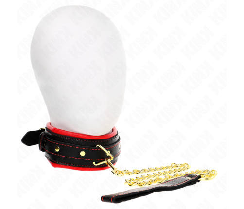 KINK - NECKLACE WITH SPONGE IMITATION LEATHER STRAP MODEL 2 ADJUSTABLE 37-54 CM X 3 CM