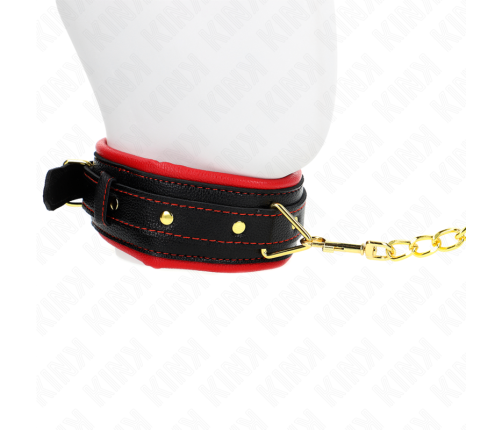 KINK - NECKLACE WITH SPONGE IMITATION LEATHER STRAP MODEL 2 ADJUSTABLE 37-54 CM X 3 CM