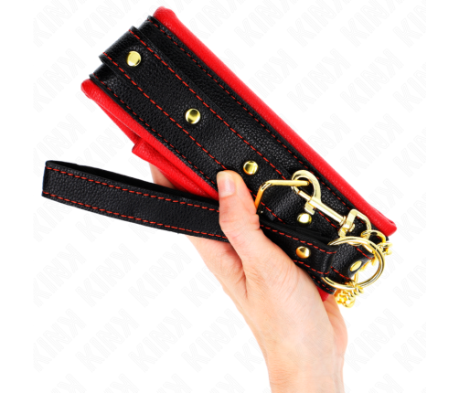 KINK - NECKLACE WITH SPONGE IMITATION LEATHER STRAP MODEL 2 ADJUSTABLE 37-54 CM X 3 CM