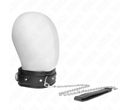 KINK - NECKLACE WITH SPONGE IMITATION LEATHER STRAP MODEL 3 ADJUSTABLE 37-54 CM X 3 CM