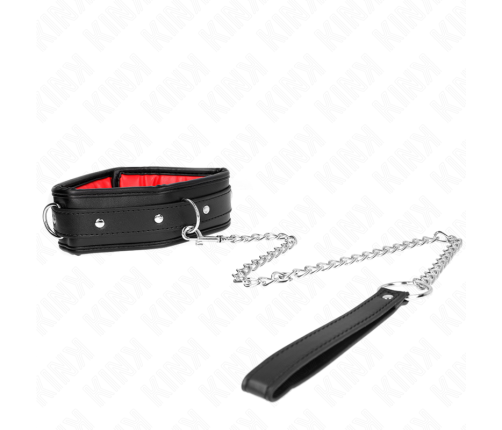 KINK - NECKLACE WITH SPONGE IMITATION LEATHER STRAP MODEL 3 ADJUSTABLE 37-54 CM X 3 CM