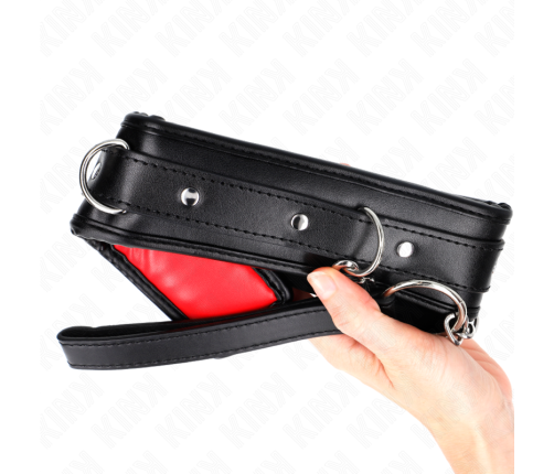 KINK - NECKLACE WITH SPONGE IMITATION LEATHER STRAP MODEL 3 ADJUSTABLE 37-54 CM X 3 CM