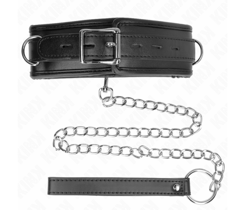 KINK - NECKLACE WITH SPONGE IMITATION LEATHER STRAP MODEL 3 ADJUSTABLE 37-54 CM X 3 CM