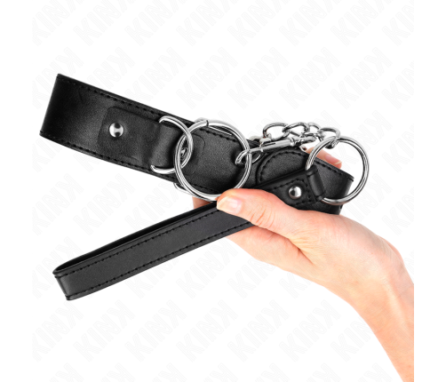KINK - BASIC MODEL COLLAR WITH LEASH MODEL 4 ADJUSTABLE 36-43 CM