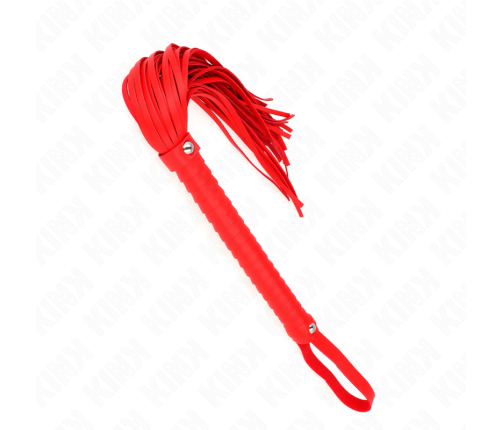 KINK - WHIP WITH RED TEXTURED HANDLE 48.5 CM