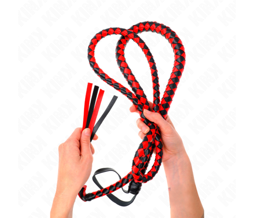 KINK - RED LONG SNAKE WHIP 210 CM