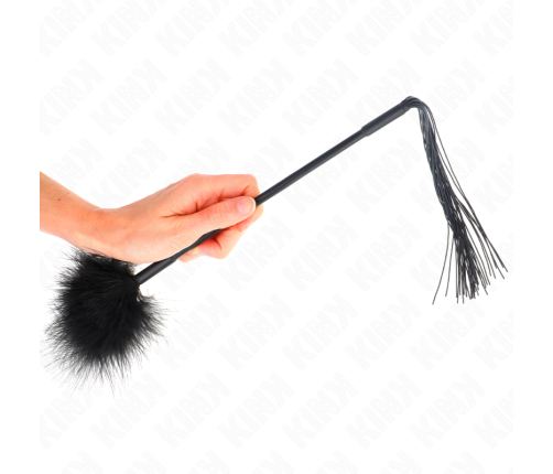 KINK - SILICONE WHIP WITH FEATHERS FOR TICKLE 47 CM