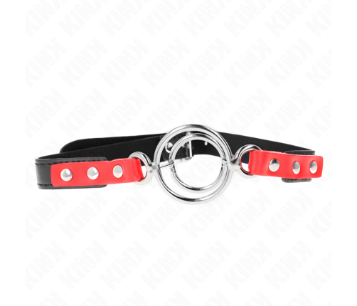 KINK - GAG WITH MULTIPLE O-RINGS 4 / 4.8 CM RED 38 X 56 CM