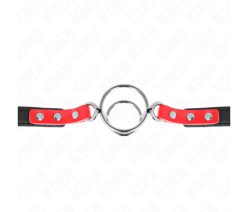 KINK - GAG WITH MULTIPLE O-RINGS 4 / 4.8 CM RED 38 X 56 CM