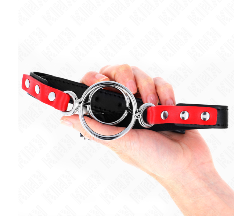 KINK - GAG WITH MULTIPLE O-RINGS 4 / 4.8 CM RED 38 X 56 CM