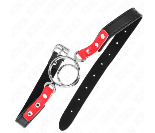 KINK - GAG WITH MULTIPLE O-RINGS 4 / 4.8 CM RED 38 X 56 CM