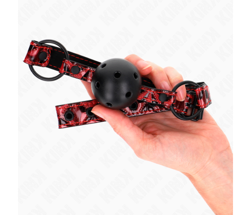 KINK - DIAMOND PATTERN BALL 4.5 CM GAG MODEL 2 64.5 CM ADJUSTABLE 42-60 CM