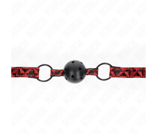 KINK - DIAMOND PATTERN BALL 4.5 CM GAG MODEL 2 64.5 CM ADJUSTABLE 42-60 CM