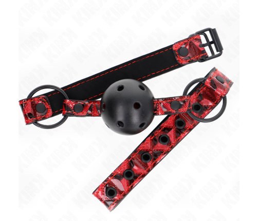 KINK - DIAMOND PATTERN BALL 4.5 CM GAG MODEL 2 64.5 CM ADJUSTABLE 42-60 CM