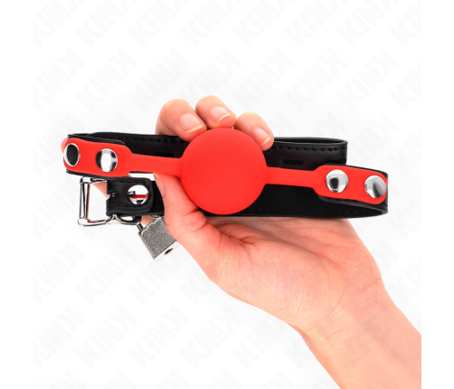 KINK - SILICONE BALL 4 CM GAG WITH LOCK 60 x 2 CM