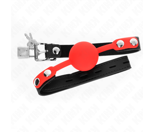KINK - SILICONE BALL 4 CM GAG WITH LOCK 60 x 2 CM