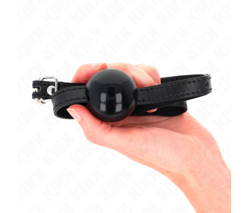 KINK - BLACK SINGLE SOLID BALL 4 CM GAG 65 x 1.5 CM