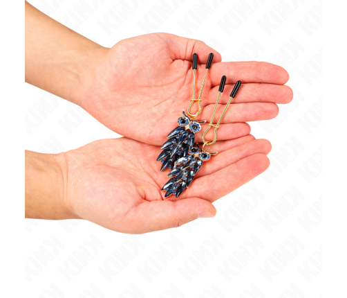 KINK - OWL PENDANT NIPPLE CLAMPS 6 CM