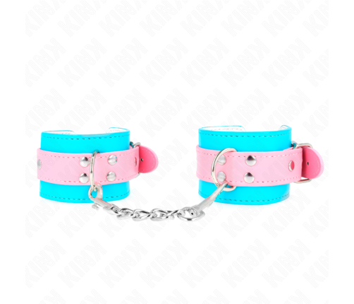 KINK - CUTE WRIST RESTRAINTS BLUE / PINK ADJUSTABLE 16-28 CM X 5 CM
