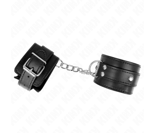 KINK - 3 D-RING WRIST RESTRAINTS ADJUSTABLE BLACK 17.5-25 CM X 6 CM