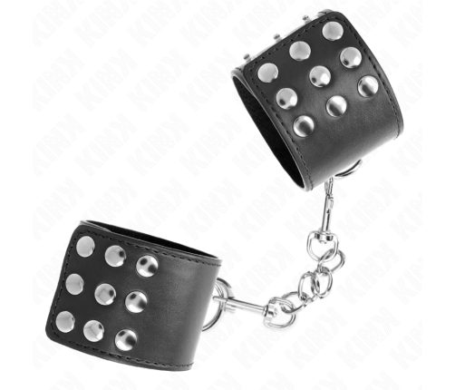 KINK - WRIST RESTRAINTS WITH SNAP FASTEN BLACK ADJUSTABLE 19-24 CM X 5.5 CM