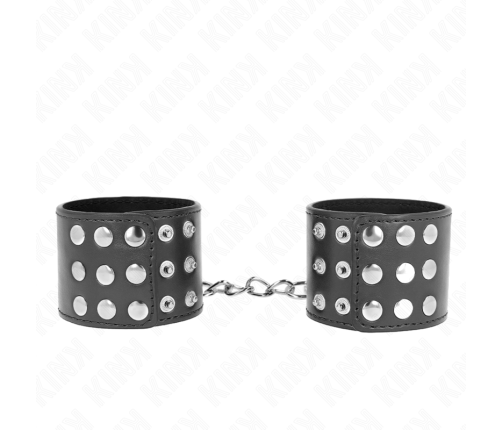 KINK - WRIST RESTRAINTS WITH SNAP FASTEN BLACK ADJUSTABLE 19-24 CM X 5.5 CM