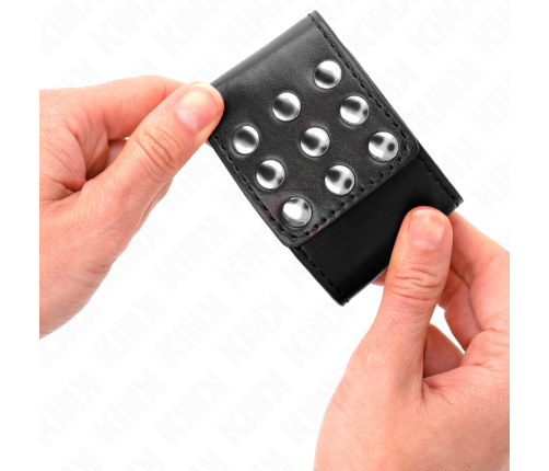 KINK - WRIST RESTRAINTS WITH SNAP FASTEN BLACK ADJUSTABLE 19-24 CM X 5.5 CM