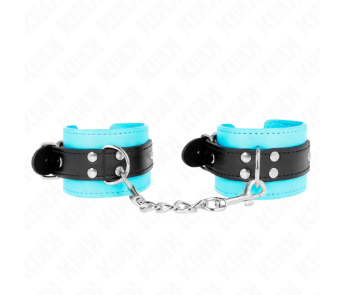 KINK - HOOK WRIST RESTRAINTS BLUE FUR LINED ADJUSTABLE 20-28 CM X 5.5 CM