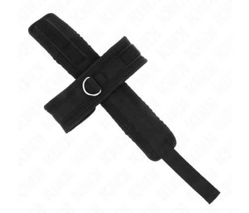 KINK - CROSS CUFFS BLACK 34 X 5.5 CM