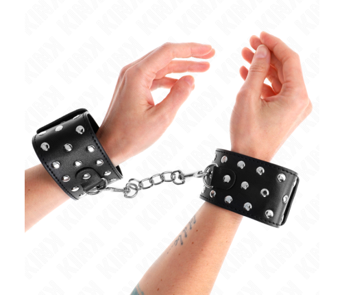 KINK - PUNK WRIST RESTRAINTS ADJUSTABLE 19-24 CM X 5.5 CM