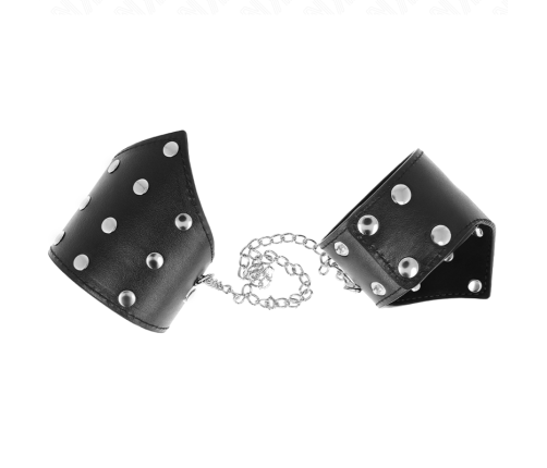KINK - BLACK POINT STYLE WRISTBANDS WITH CHAIN ADJUSTABLE 17-23 CM X 8.5 CM