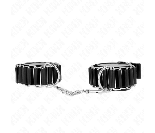 KINK - HINGE-LIKE THIN WRIST RESTRAINTS BLACK ADJUSTRABLE 16-22 CM X 3.5 CM