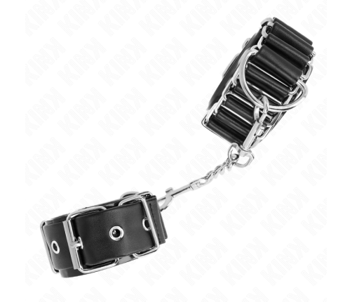 KINK - HINGE-LIKE THIN WRIST RESTRAINTS BLACK ADJUSTRABLE 16-22 CM X 3.5 CM