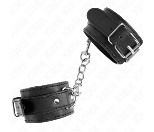 KINK - THIN WRIST RESTRAINTS BLACK ADJUSTABLE 21-33 CM