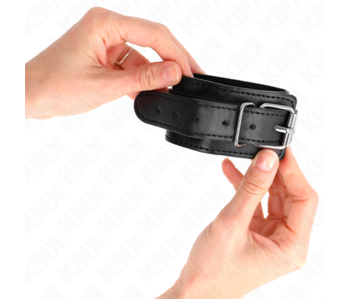 KINK - THIN WRIST RESTRAINTS BLACK ADJUSTABLE 21-33 CM