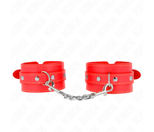 KINK - THIN WRIST RESTRAINTS RED ADJUSTABLE 21-33 CM