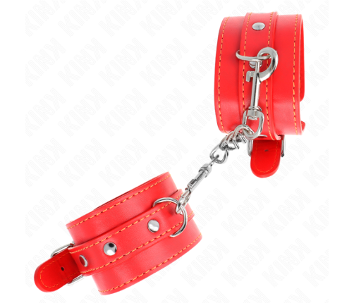 KINK - THIN WRIST RESTRAINTS RED ADJUSTABLE 21-33 CM