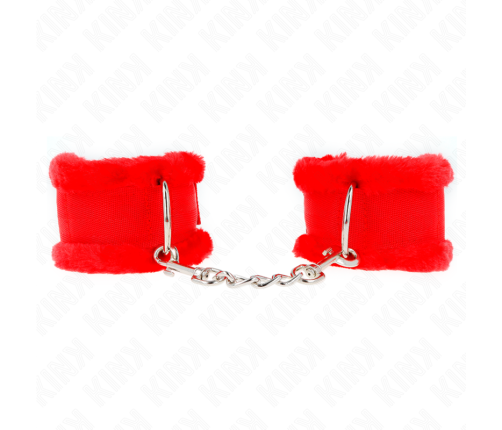 KINK - MUÑEQUERAS FORRADA ROJO AJUSTABLE 17-31 CM X 7 CM