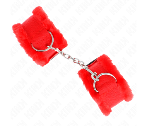 KINK - MUÑEQUERAS FORRADA ROJO AJUSTABLE 17-31 CM X 7 CM