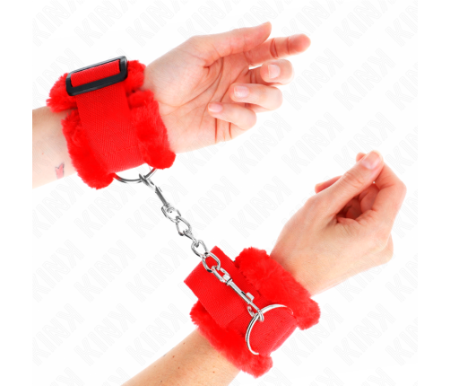KINK - MUÑEQUERAS FORRADA ROJO AJUSTABLE 17-31 CM X 7 CM