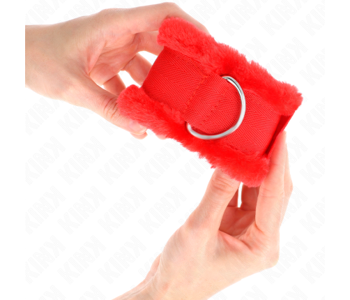 KINK - MUÑEQUERAS FORRADA ROJO AJUSTABLE 17-31 CM X 7 CM