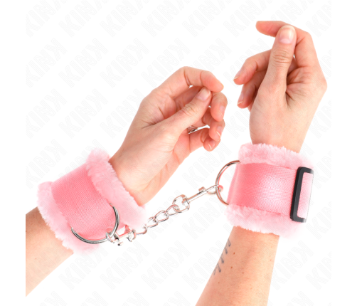 KINK - MUÑEQUERAS FORRADA ROSA AJUSTABLE 17-31 CM X 7 CM