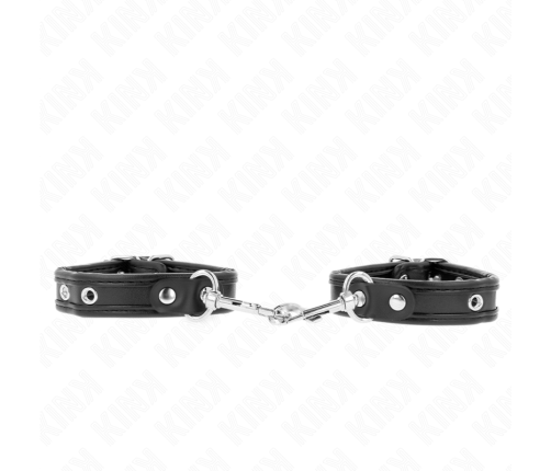 KINK - MINI BLACK WRISTBANDS WITH STUDS ADJUSTABLE 16-22 CM X 2 CM
