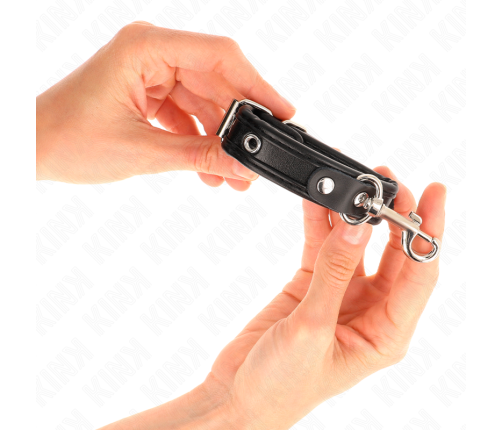 KINK - MINI BLACK WRISTBANDS WITH STUDS ADJUSTABLE 16-22 CM X 2 CM