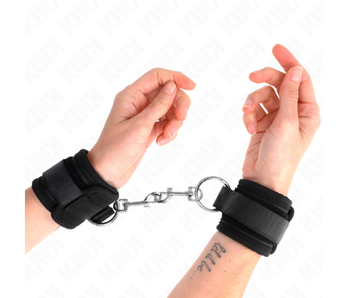 KINK - WRIST RESTRAINTS BLACK ADJUSTABLE 18-35 CM X 6 CM