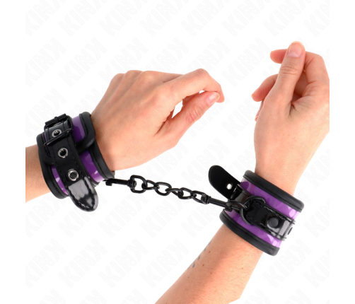 KINK - MUÑEQUERAS NEOPRENO LILA AJUSTABLE 21-28 CM X 5 CM