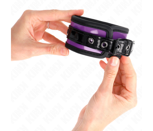 KINK - MUÑEQUERAS NEOPRENO LILA AJUSTABLE 21-28 CM X 5 CM