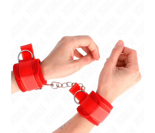 KINK - NEOPRENE WRIST RESTRAINTS RED 42 X 5 CM