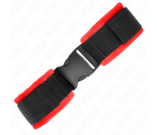 KINK - NYLON BIND HOOK&LOOP WRIST RESTRAINTS BLACK MODEL 1 AJDUSTABLE 25-35 CM X 6 CM